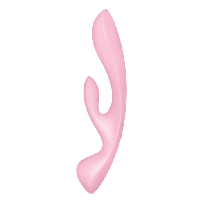 Triple Oh - Vibrator Iepuraș, roz, 23.5 cm