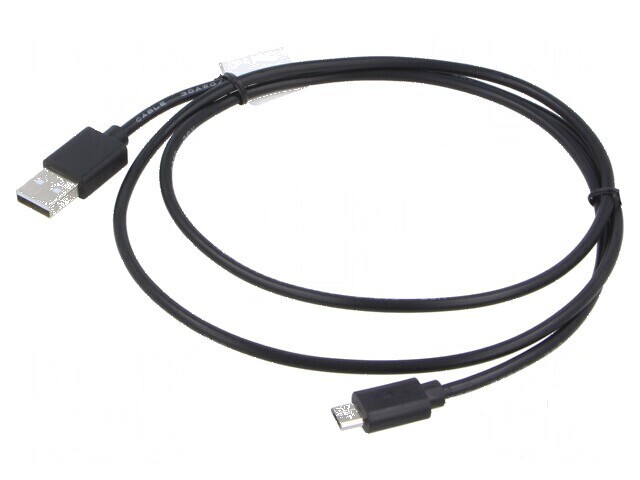 Cablu USB 2.0 A la Micro B 1m Negru Aurit