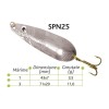 Lingurite oscilante Spn 25 Baracuda 3.5g/11g 11g