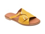 Cumpara ieftin Papuci FLAVIA PASSINI galbeni, 2921013, din piele naturala