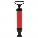 Pompa manuala de desfundat tevi, chiuvete, cabine de dus, Pufo Bath, cu maner, 55 cm, rosu/negru