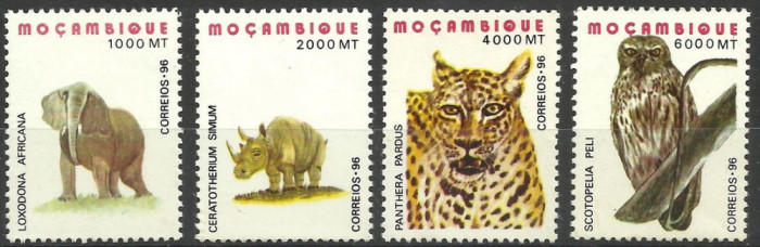 C1438 - Mozambic 1996 - Fauna 4v.neuzat,perfecta stare