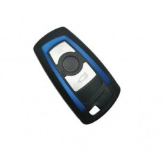 Carcasa cheie Topautochei&reg; pentru Bmw seria 5, 3 butoane, ornament albastru