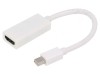 Adaptor DisplayPort la HDMI, 15cm, Alb