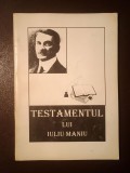 Testamentul lui Iuliu Maniu (comentariu de Simion Ghinea)