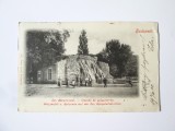 Rară! Ungaria-Budapesta:Insula Margareta cu cascada si izvorul tamaduitor,carte postala circulata 1900, Fotografie