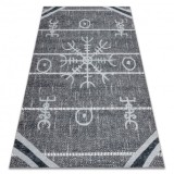 Covor ANTIKA 118 tek, aztec modern, lavabil - gri, 120x170 cm