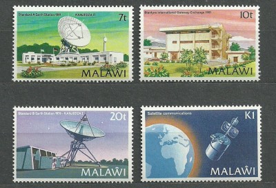 MALAWI 1981 COMUNICATII PRIN SATELIT foto