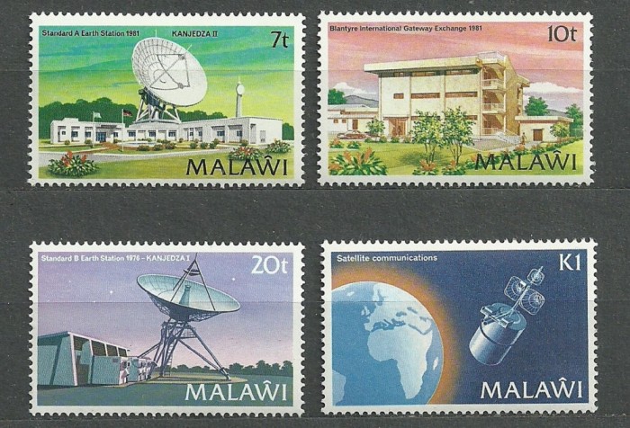 MALAWI 1981 COMUNICATII PRIN SATELIT