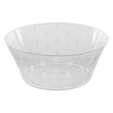 Bol Plastic, Model Dungi, Transparent, Diametru 24.3cm, Inaltime 11.5cm, Capacitate 3.42L, Oem