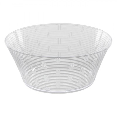 Bol Plastic, Model Dungi, Transparent, Diametru 24.3cm, Inaltime 11.5cm, Capacitate 3.42L foto
