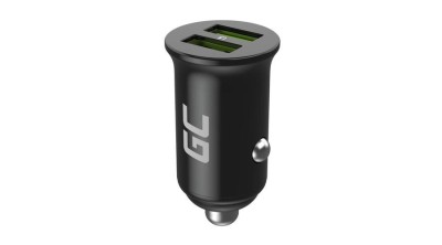 &amp;Icirc;ncărcător auto Green Cell PowerRide Nano 36 USB 36W 2x USB-A, &amp;icirc;ncărcare rapidă Ultra Charge, pentru prize de 12V și 24V foto