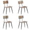 Scaune de bucatarie, 4 buc., lemn masiv reciclat