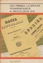 Din presa literara romaneasca a secolului XIX foto
