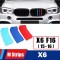 Set ornamente plastic grila fata compatibil BMW X6 2015-2016 F16
