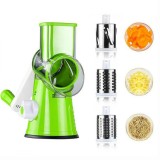 Razatoare Manuala Multifunctionala Legume Fructe 3 Lame Inox Andowl Q-C44, Feliere Razuire Maruntire, Baza Aspiratie