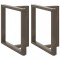vidaXL Picioare de masă &icirc;n formă de T, 2 buc., negru, 70x35x(72-73) cm, oțel 4013059