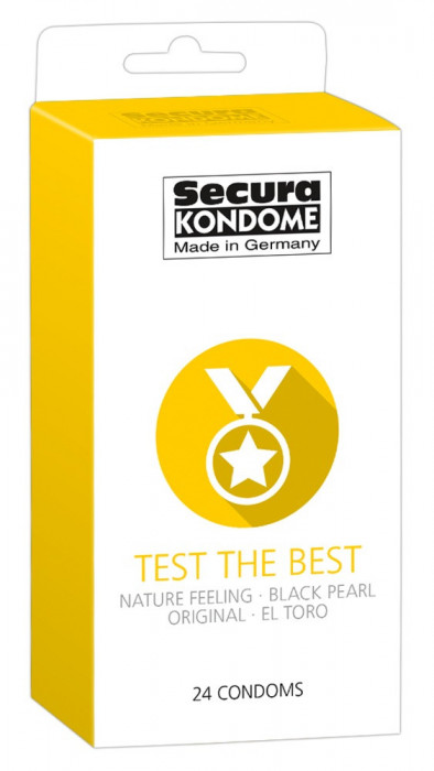 Prezervative Secura, Test the Best, 24 buc