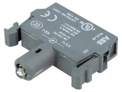 Element de iluminare LED albă 12VDC 22mm foto