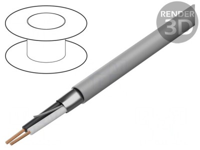 Cablu Ecranat Gri 300V 305m CPR Eca foto