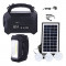 Kit solar Gdplus GD8161, lanterna LED, radio FM, USB, 3 becuri
