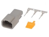 Conector DTM 3 Pini Crimpat Mufă Cablu-Cablu