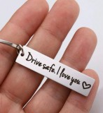 Cumpara ieftin Breloc pentru chei din otel inoxidabil , , zDrive Safe. I Love You,