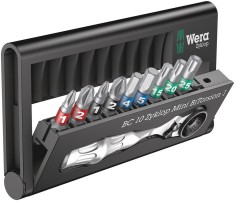 Set clichet cu biti, 1/4&quot;, Bit-Check 10 Zyklop Mini BiTorsion 1, 10 piese, Wera 05057418001 HardWork ToolsRange
