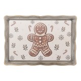 Cumpara ieftin Tava Craciun Turta Dulce plastic multicolor 31x22x2 cm