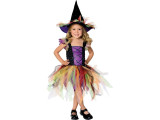 Costum Halloween vrajitoare cu sclipici (pentru fete)