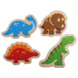 Puzzle din lemn - Dinozauri, Bigjigs