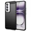 Husa Oppo Reno12 Techsuit Carbon Neagra Protectie Antizgarieturi Socuri Usoara