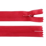 Fermoar ascuns nedetasabil, lungime 55 cm, Rosu