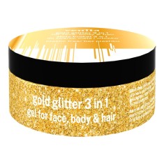 Gel cu sclipici plastic free pentru fata, corp si par Venita, Gold, 75 ml