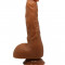 Dildo realistic Beautiful Jason, 18,5 cm,Maro