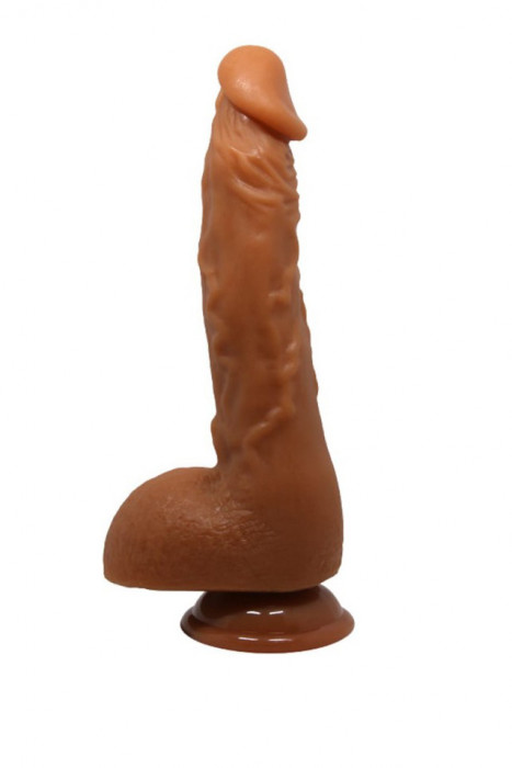 Dildo realistic Beautiful Jason, 18,5 cm,Maro