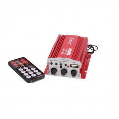 Mini Amplificator audio 2 canale USB FM pentru motocicleta, auto, de acasa foto