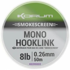 Fir Monofilament KORUM SmokeScreen Mono Hooklink, 4.53kg-10lbs, 0.28mm, 50m foto