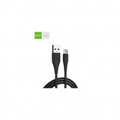 Cablu USB la USB tip C Golf Flying Fish Fast Cable 3A NEGRU GC-64t