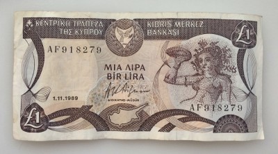 Cipru - 1 Pound 1989 foto
