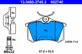 Placute frana ATE 13.0460-2740.2, frana disc, compatibil Citroen, Peugeot, Renault