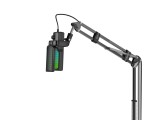 Microfon Genesis Radium 251, Cardioid, USB-C, Iluminare LED, Negru