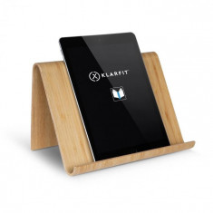 KLARFIT Panda, suport pentru tablete, bambus, ergonomic, incl. re?ete-ebook foto