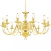 Candelabru, auriu, 12 becuri E14