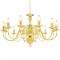 Candelabru, auriu, 12 becuri E14