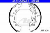 Set saboti frana TOYOTA YARIS (P13) (2010 - 2016) ATE 03.0137-0502.2