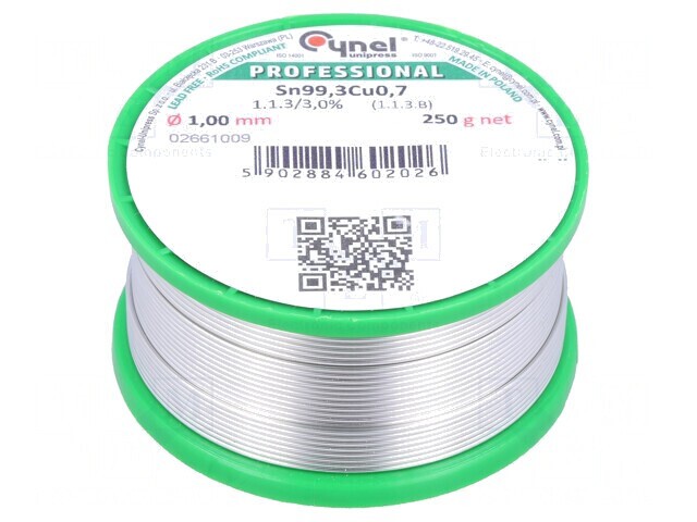 S&acirc;rmă de Lipit fără Plumb 1mm 250g