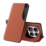 Husa Xiaomi Redmi Note 15 Pro 5G Eco Leather View flip tip carte, portocaliu