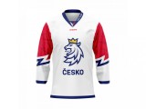 Echipa națională de hochei tricou de hochei Czech Republic white David Krejč&iacute; #46 - XS