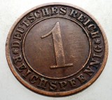 B.183 GERMANIA WEIMAR 1 REICHSPFENNIG 1933 A